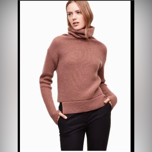 Babaton Sweaters - Aritzia BABATON Mika Sweater in Nutmeg